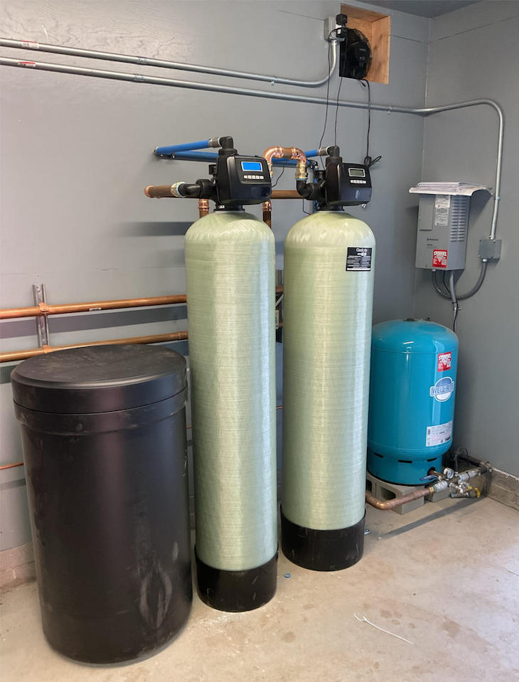 Whole house filter and water softener